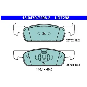 Ate 13.0470-7298.2 - Kit de plaquettes de frein, frein à disque pas cher