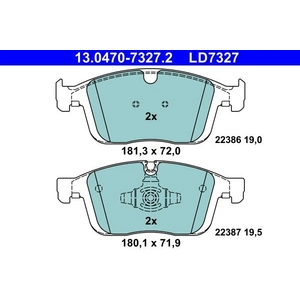 Comparateur de prix : ATE Plaquettes de frein X4 pour VOLVO: XC 60 (Ref: 13.0470-7327.2)