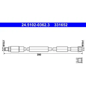 Flexible de frein ATE 24.5102-0362.3 pas cher