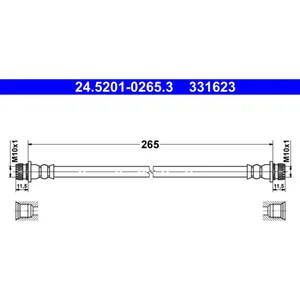Flexible de frein ATE 24.5201-0265.3 pas cher