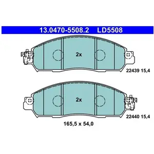 ATE Plaquettes de frein X4 pour NISSAN: Leaf, NV200 (Ref: 13.0470-5508.2) pas cher