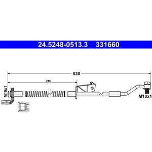 Comparateur de prix : Flexible de frein ATE 24.5248-0513.3