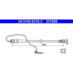 Flexible de frein ATE 24.5152-0316.3 pas cher
