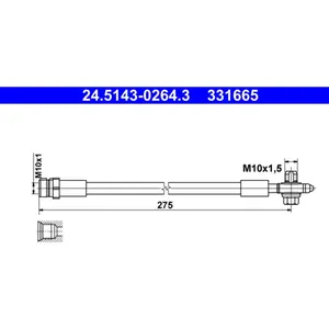 Flexible de frein ATE 24.5143-0264.3 pas cher