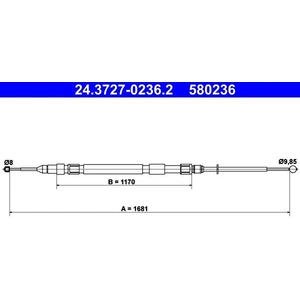 Comparateur de prix : ATE Câble de frein à main pour BMW: M5, Série 5 (Ref: 24.3727-0236.2)