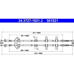 Comparateur de prix : ATE 24372718212 Câble de frein à main