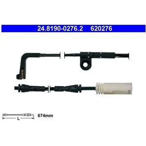 Comparateur de prix : ATE Contacteur de témoin d'usure pour BMW: M6, M5 (Ref: 24.8190-0276.2)