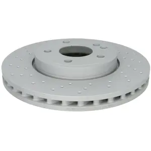 ATE Jeu de 2 disques de frein, poinçonné/ventil, Essieu avant, par ex. pour Mercedes-Benz