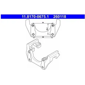 Comparateur de prix : ATE Support, étrier de frein pour VOLVO: XC 90 (Ref: 11.8170-0675.1)