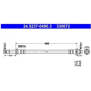 Flexible de frein ATE 24.5237-0490.3 pas cher