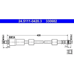 ATE 24511104203 Flexible de frein pas cher