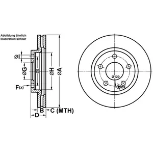 ATE Disques de frein pour MERCEDES-BENZ: Vaneo (Ref: 24.0322-0199.1) pas cher