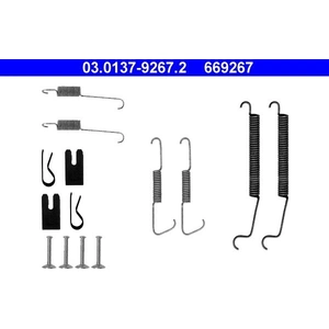 Comparateur de prix : ATE Kit d'accessoires, mâchoire de frein, Essieu arrière, par ex. pour Citroën, Peugeot