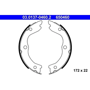 Comparateur de prix : ATE Mâchoires de frein à main pour NISSAN: X-Trail (Ref: 03.0137-0460.2)