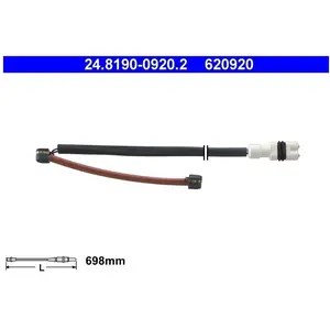 Comparateur de prix : ATE 24.8190-0920.2 Contact d'avertissement, usure des garnitures de fr...