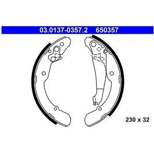 Jeu de mâchoires de frein 03.0137-0357.2 ATE 03.01370357.2 pas cher