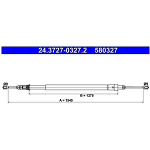 Comparateur de prix : ATE Câble de frein à main pour CITROËN: Xsara (Ref: 24.3727-0327.2)