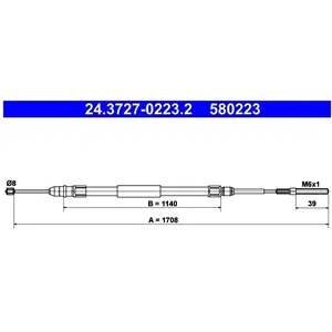 Comparateur de prix : ATE Câble de frein à main pour BMW: Série 3, M3 (Ref: 24.3727-0223.2)