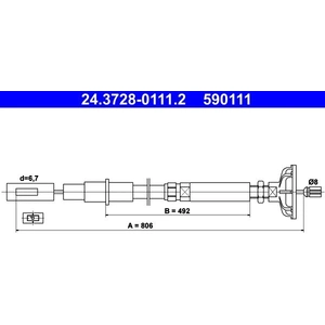 Comparateur de prix : ATE Câble d'embrayage pour VOLKSWAGEN: Golf, Jetta (Ref: 24.3728-0111.2)
