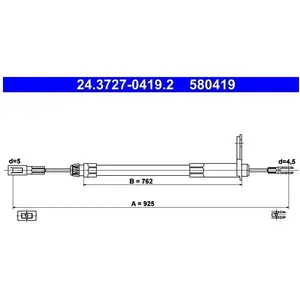 ATE 24372704192 Câble de frein pas cher