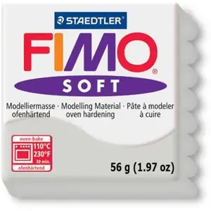 Comparateur de prix : GRAINE CREATIVE STAEDTLER Pâte à modeler à cuire Fimo Soft bloc 56 g gris