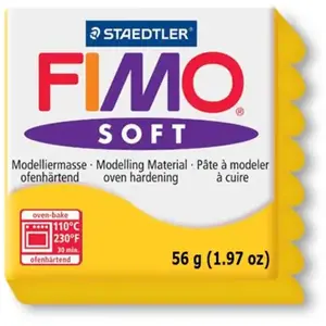 Comparateur de prix : GRAINE CREATIVE Pâte à modeler et à cuire - FIMO - Soft - Jaune soleil - 56g