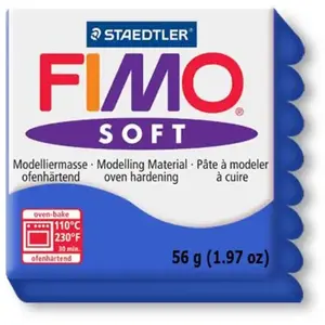 Comparateur de prix : Staedtler - Fimo Soft - Pain Pte à Modeler 57 g Bleu Brillant