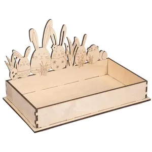 Comparateur de prix : Rayher Plateau en Bois à monter - Lapin Pâques 20 x 12 x 12,5 cm