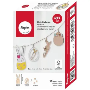 Rayher Guirlande en Bois PâquesVendu parscrapmalin
