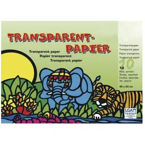 Rayher Papier transparent vitrail - Assortiment 10 cou pas cher