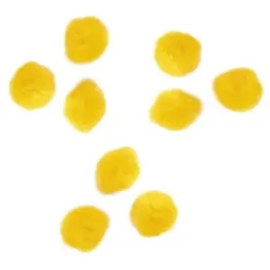 Rayher Pompons - Jaune - 1,5 cm - 60 pces pas cher