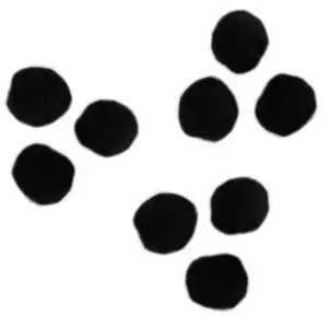 Comparateur de prix : Rayher Pompons - Noir - 0,7 cm - 70 pces