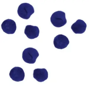Rayher Pompons - Bleu - 0,7 cm - 70 pces pas cher