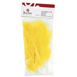 Rayher Plumes - Jaune - 10-15 cm - 15 pces pas cher