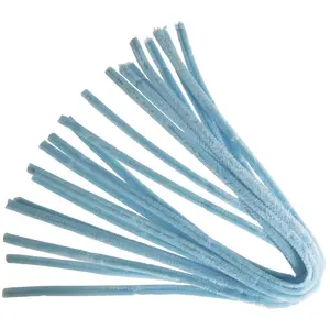 Rayher Chenille cure-pipe 50 cm par 10 Bleu Clair