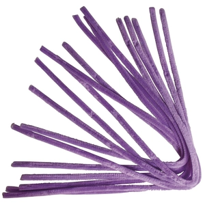 Rayher Chenille cure-pipe 50 cm par 10 Lilas Foncé