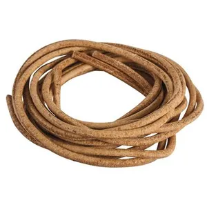 Comparateur de prix : Rayher Lanière ronde en cuir de boeuf ø 2mm x 100 cm Beige 2 pcs Beige