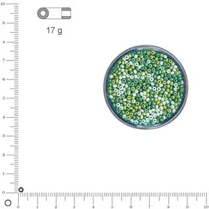 Comparateur de prix : Rayher Rocailles nacrées 2.6 mm, - teintes vertes