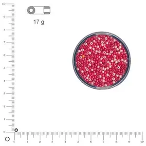 Comparateur de prix : Rayher Rocailles nacrées - Camaïeu de rose - Ø 2,6 mm x 17 g