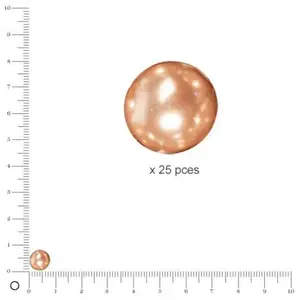 Comparateur de prix : Rayher Renaissance 14402520 Lot de 25 Perles de Cire en Verre 8 mm