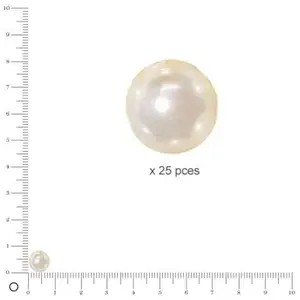 Comparateur de prix : Rayher Perles Renaissance - Blanc - Ø 8 mm x 25 pces