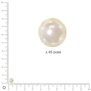Rayher Perles Renaissance - Blanc - Ø 6 mm x 45 pcesVendu parscrapmalin