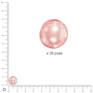 Rayher Renaissance 14403271 Lot de 35 Perles de Cire en Verre 10 mm pas cher