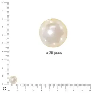 Comparateur de prix : Rayher Renaissance Cire 14403102 Perles de verre 10 mm blanc tubo de 35