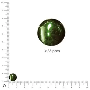 Rayher Perles Renaissance - Emeraude - Ø 10 mm x 35 pces pas cher