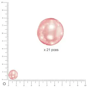 Comparateur de prix : Rayher 14404271 Renaissance Lot de 21 Perles de Cire en Verre 12 mm