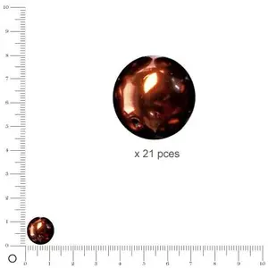 Comparateur de prix : Rayher Renaissance 14404532 Lot de 21 Perles de Cire en Verre 12 mm