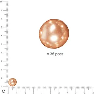 Comparateur de prix : Rayher Perles Renaissance - Cachemire - Ø 10 mm x 35 pces