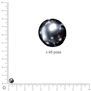 Rayher Perles Renaissance - Anthracite - Ø 6 mm x 45 pces pas cher
