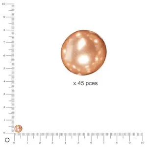 Pracht Perles en verre "Renaissance", 6 mm ø - Cachemire